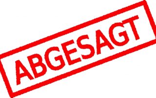 abgesagt